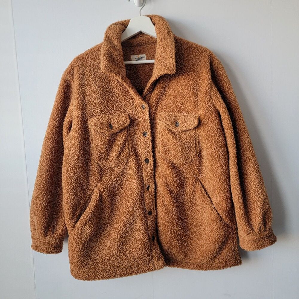 Marine Layer Brown Button Down Shirt